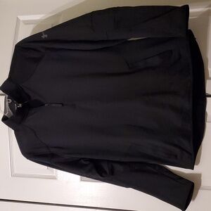 Men's Large Black Under Armour Loose Coldgear 1/4 Zip Pullover
